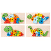 Montessori Puzzles 4 Pack - Eco-Friendly Wooden Puzzles Set#7