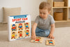 Montessori Sport Fan Puzzles – 6 Wooden Puzzle Set