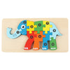 Montessori Puzzles 4 Pack - Eco-Friendly Wooden Puzzles Set#6