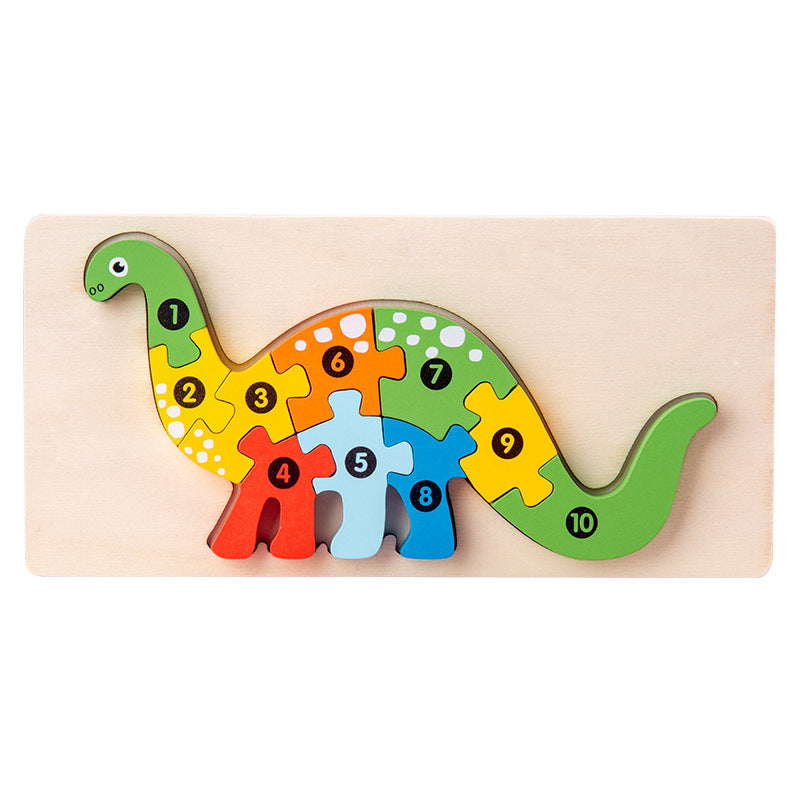 Montessori Puzzles 4 Pack - Eco-Friendly Wooden Puzzles Set#7