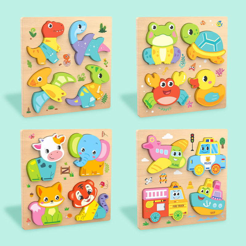 Montessori Wooden Chunky Puzzle