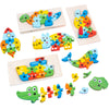 Montessori Puzzles 4 Pack - Eco-Friendly Wooden Puzzles Set#6
