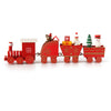 Wooden Christmas Mini Train Set – Festive Holiday Decoration