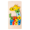 Montessori Puzzles 4 Pack - Eco-Friendly Wooden Puzzles Set#6