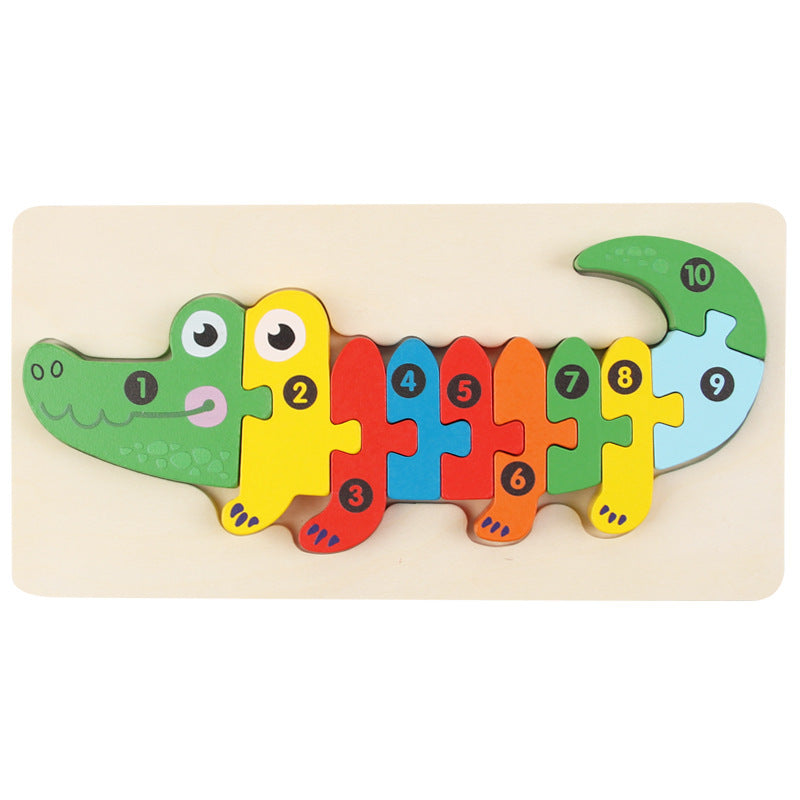 Montessori Puzzles 4 Pack - Eco-Friendly Wooden Puzzles Set#10