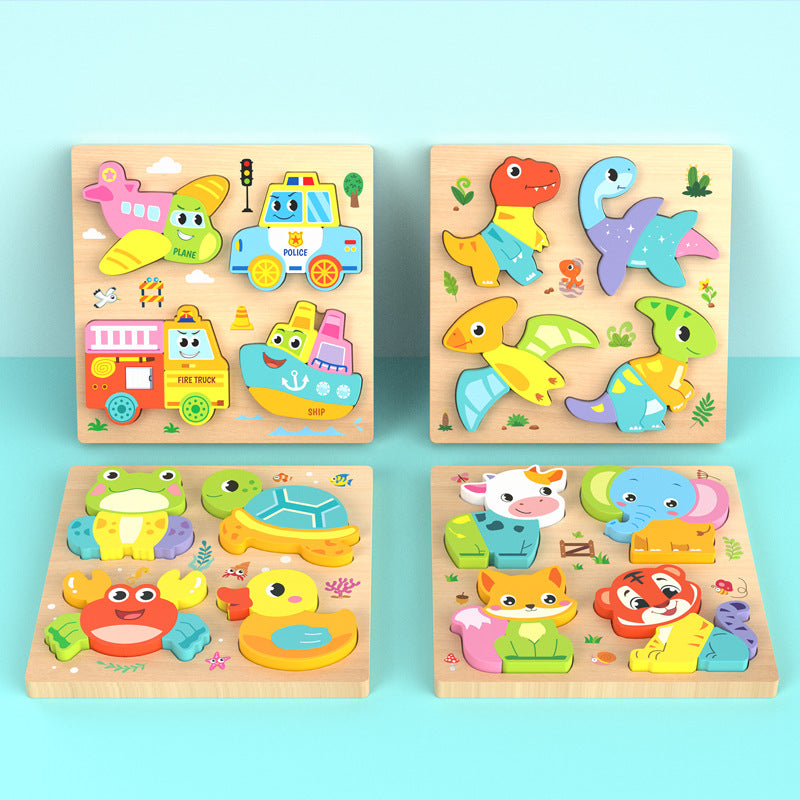 Montessori Wooden Chunky Puzzle
