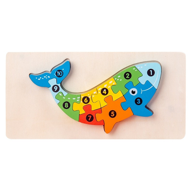 Montessori Puzzles 4 Pack - Eco-Friendly Wooden Puzzles Set#10