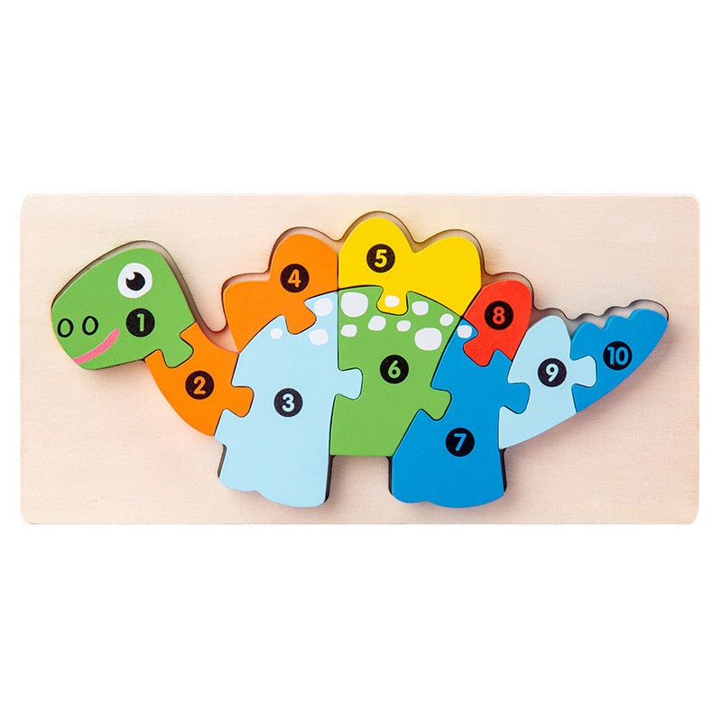 Montessori Puzzles 4 Pack - Eco-Friendly Wooden Puzzles Set#7