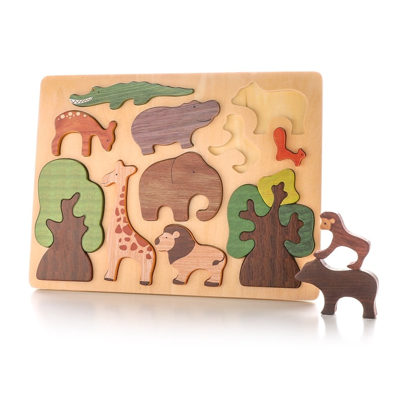 Wooden Forest Montessori Puzzle