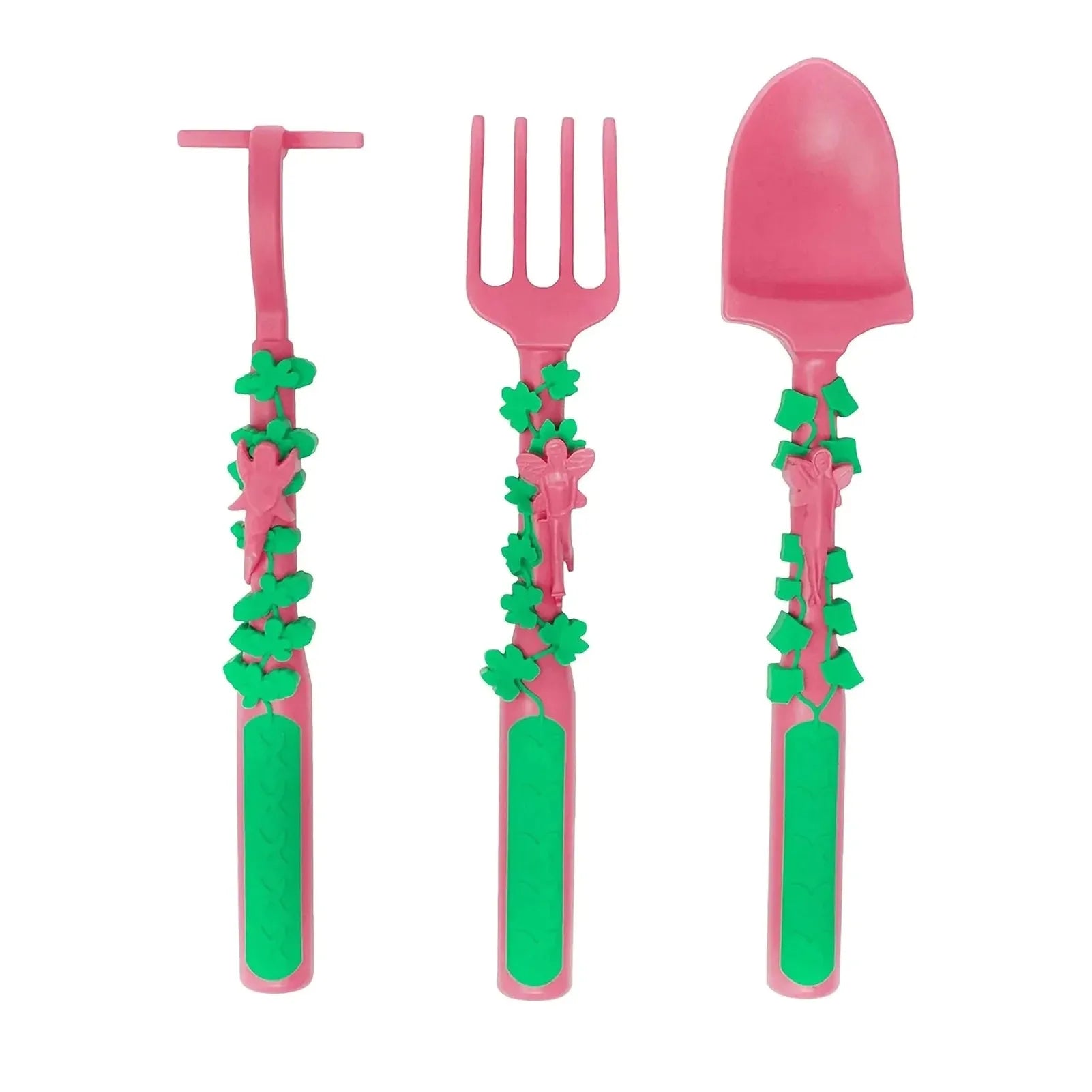 FairyGrove Kids' Garden Fairy Plate and Utensil Set