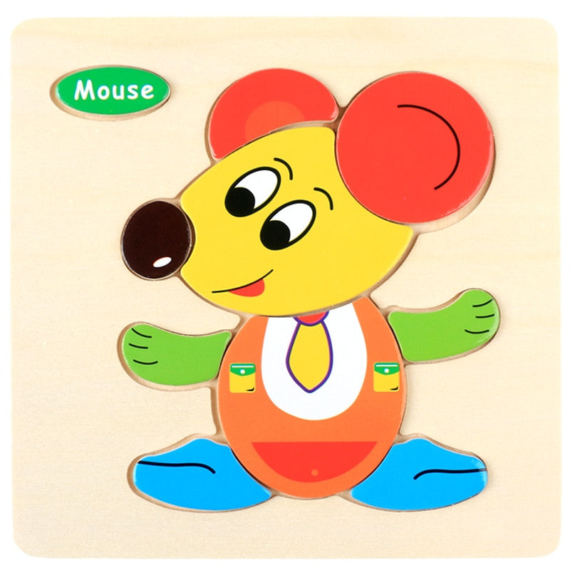 Montessori Wooden Cartoon Puzzles (CREATE YOUR OWN SET or COLLECT THEM ALL)