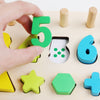 Montessori Puzzle With Numbers and Shapes