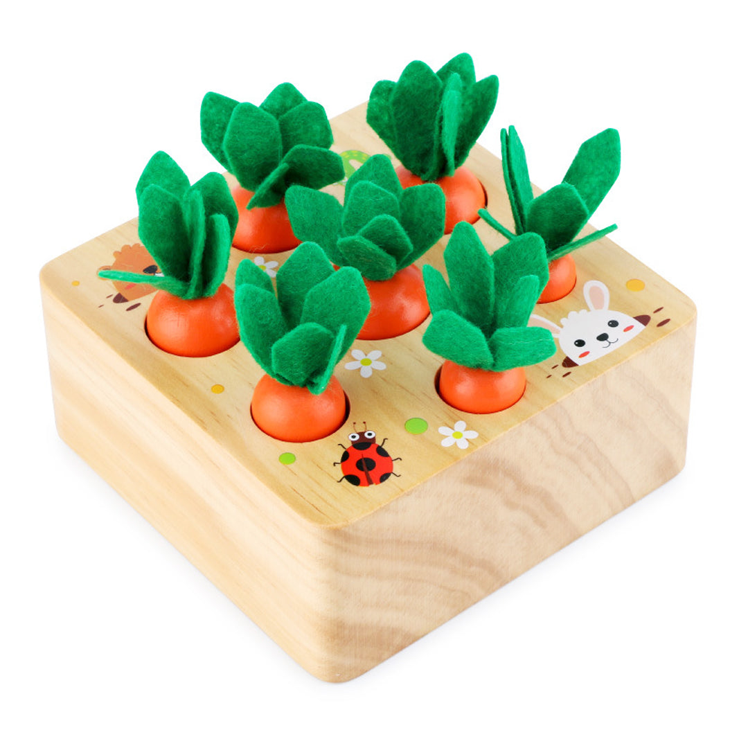 Carrots Harvest Box Eco-Friendly Wooden Montessori Toy