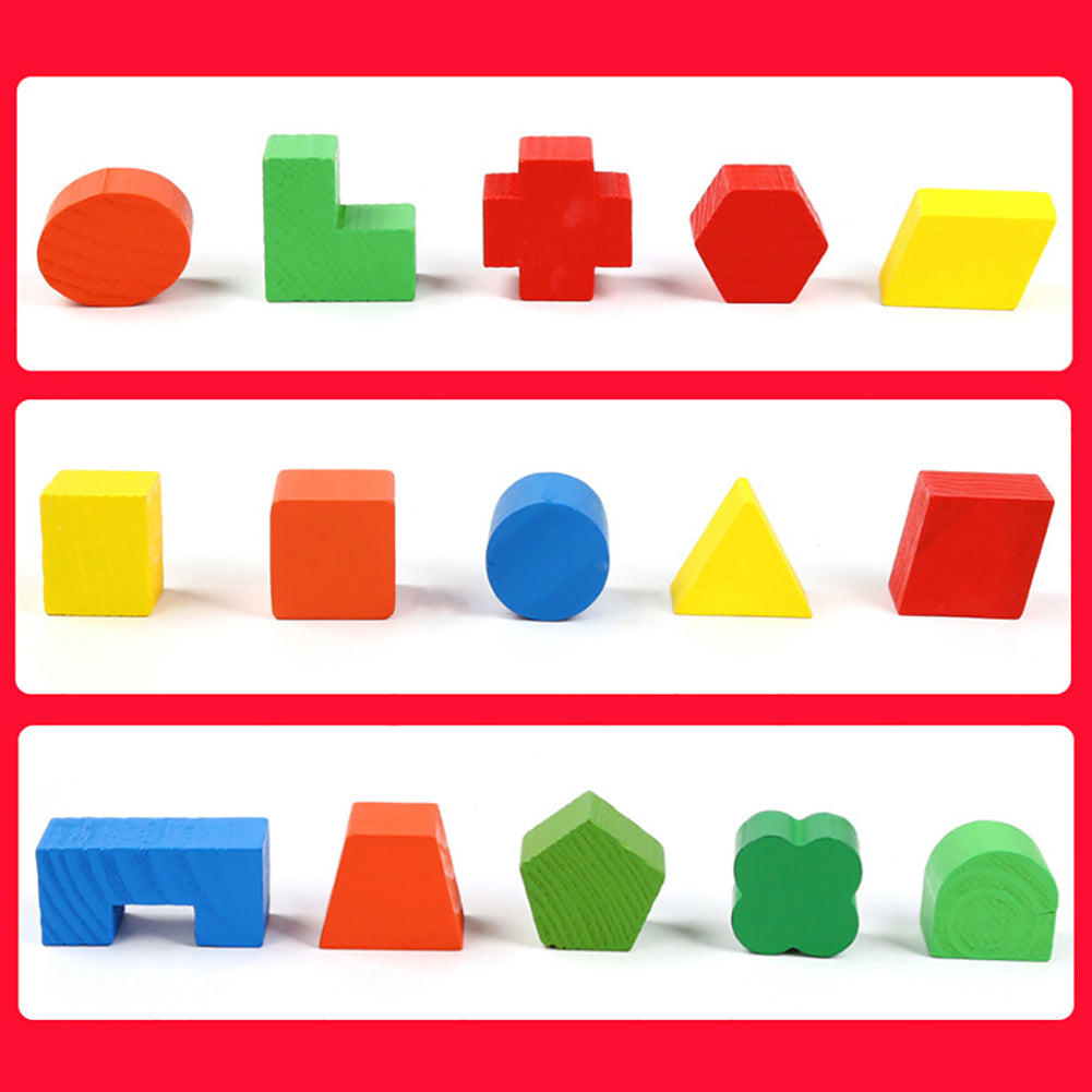 Montessori Shape Sorting Wooden Cube
