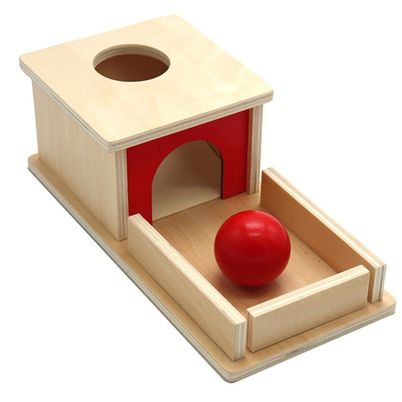 Montessori Object Permanence Box - Eco-Friendly Wood